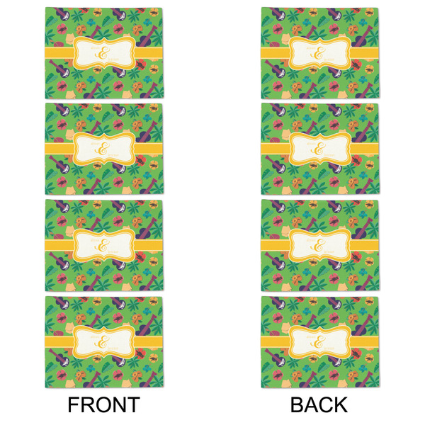 Luau Party Linen Placemat - APPROVAL Set of 4 (double sided)