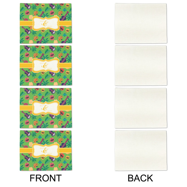 Luau Party Linen Placemat - APPROVAL Set of 4 (single sided)