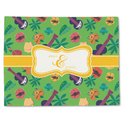 Luau Party Single-Sided Linen Placemat - Single w/ Couple's Names