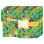 Luau Party Linen Placemat w/ Couple's Names