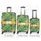 Luau Party Luggage Bags all sizes - With Handle