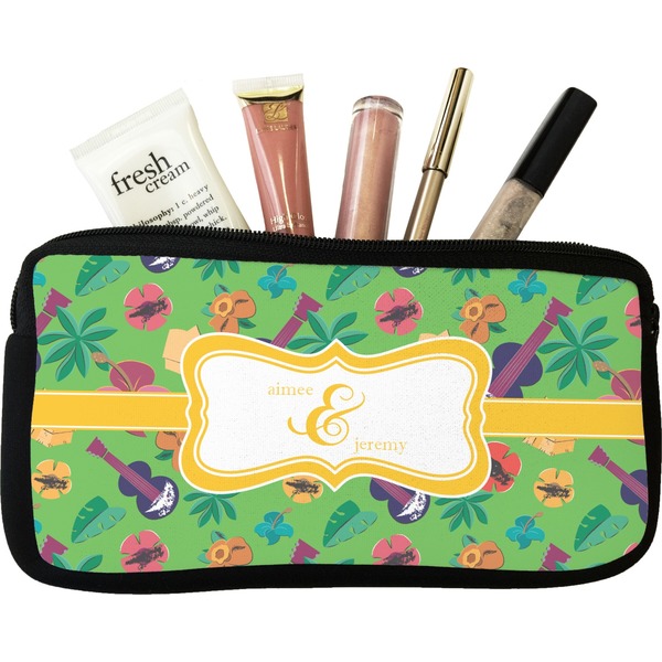 Custom Luau Party Makeup / Cosmetic Bag (Personalized)