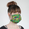 Luau Party Mask - Quarter View on Girl