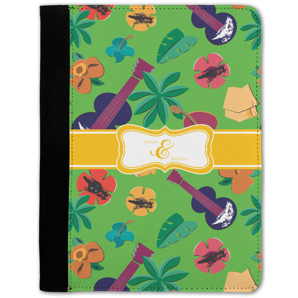 Custom Luau Party Notebook Padfolio w/ Couple's Names