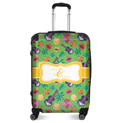 Luau Party Suitcase - 24" Medium - Checked (Personalized)