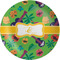 Luau Party Melamine Plate 8 inches