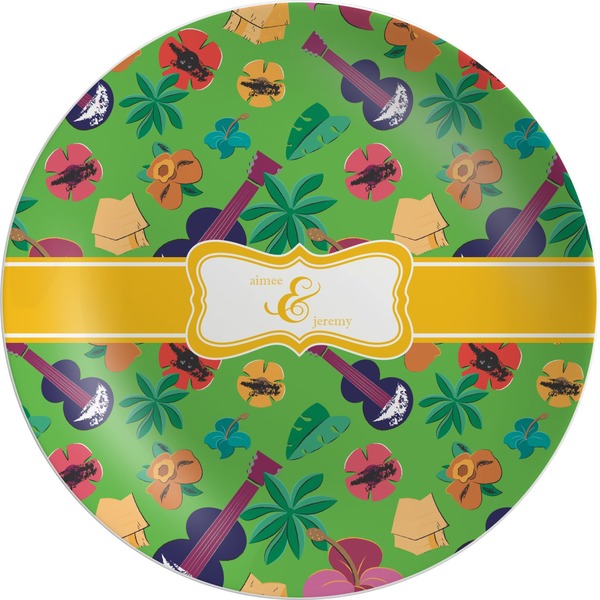 Custom Luau Party Melamine Plate (Personalized)