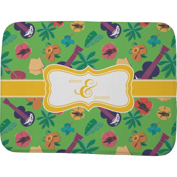 Custom Luau Party Memory Foam Bath Mat - 48"x36" (Personalized)
