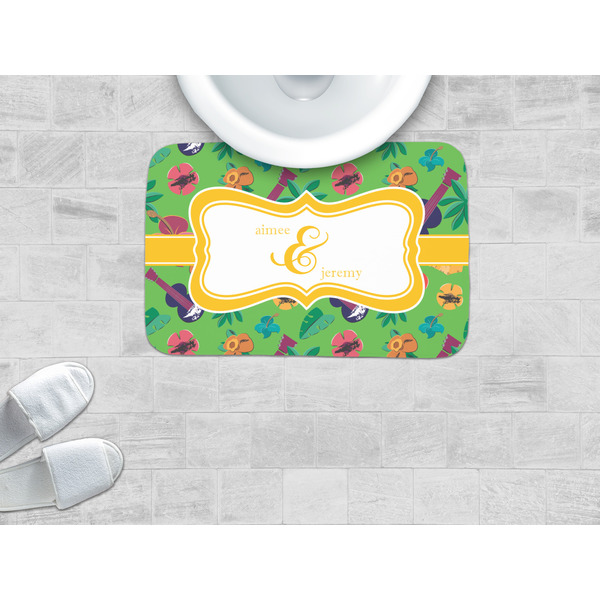 Luau Party Memory Foam Bath Mat - LIFESTYLE