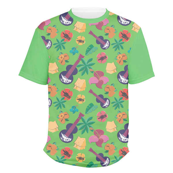 Custom Luau Party Men's Crew T-Shirt - Large