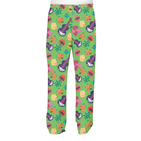 Luau Party Men's Pjs Back - on model