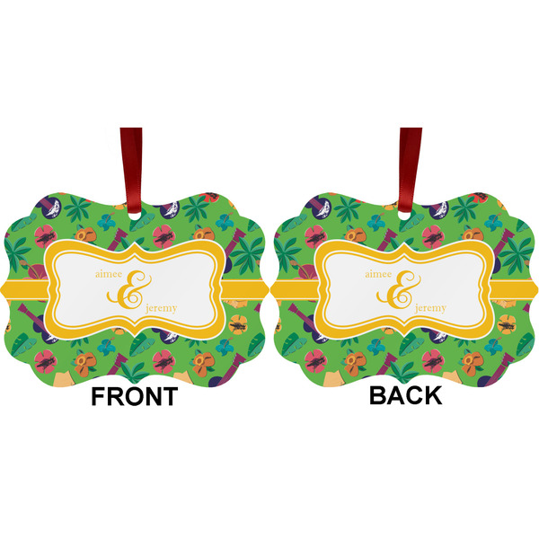 Luau Party Metal Benilux Ornament - Front and Back (APPROVAL)