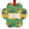 Luau Party Metal Paw Ornament - Front