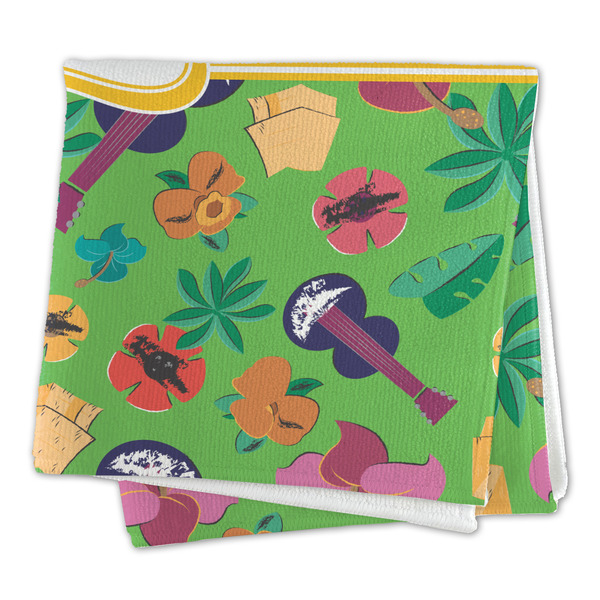 Luau Party Microfiber Dish Rag - FOLDED (square)