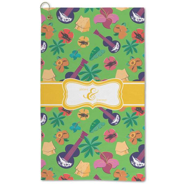 Custom Luau Party Microfiber Golf Towel - Large (Personalized)