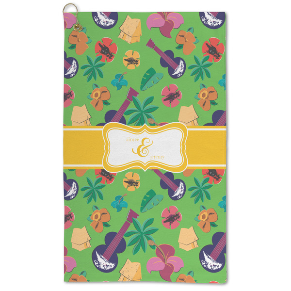 Custom Luau Party Microfiber Golf Towel (Personalized)