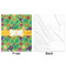 Luau Party Minky Blanket - 50"x60" - Single Sided - Front & Back