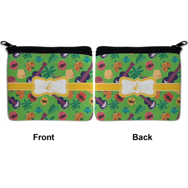 Luau Party Neoprene Coin Purse - Front & Back (APPROVAL)