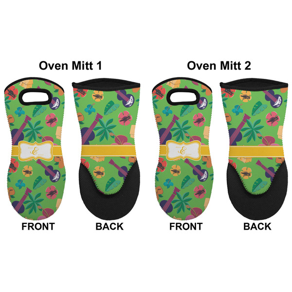 Luau Party Neoprene Oven Mitt - Set of 2 - Approval