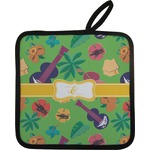 Luau Party Pot Holder w/ Couple's Names