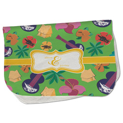 Luau Party Burp Cloth - Fleece w/ Couple's Names