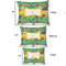 Luau Party Outdoor Dog Beds - SIZE CHART