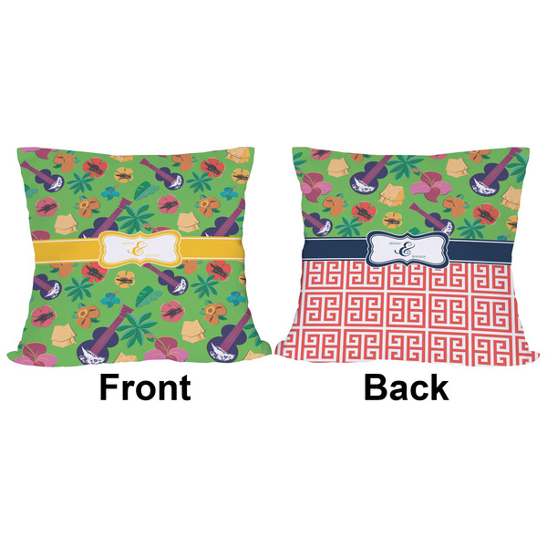 Luau Party Outdoor Pillow - 16x16