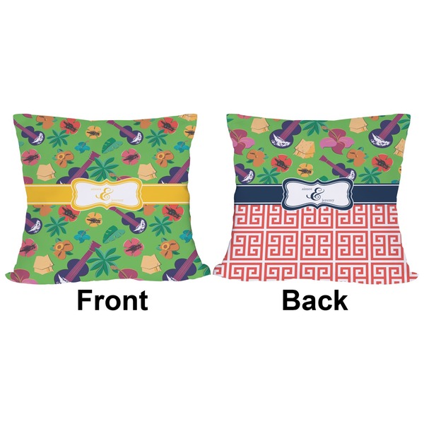 Luau Party Outdoor Pillow - 18x18