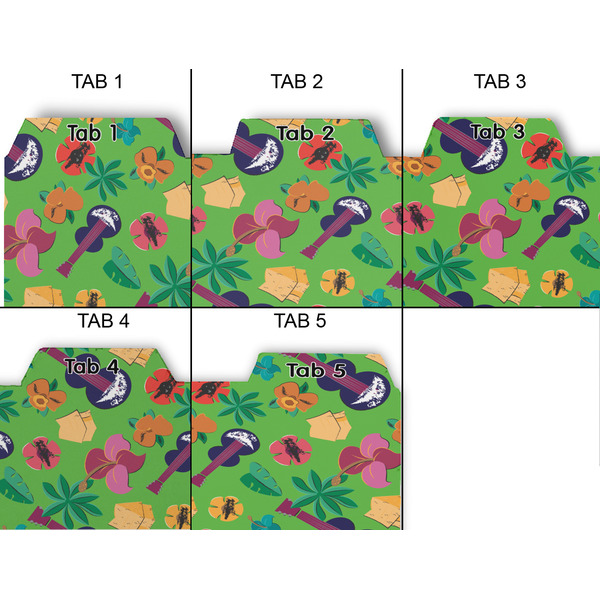 Luau Party Page Dividers - Set of 5 - Approval