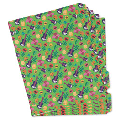 Luau Party Binder Tab Divider - Set of 5 (Personalized)