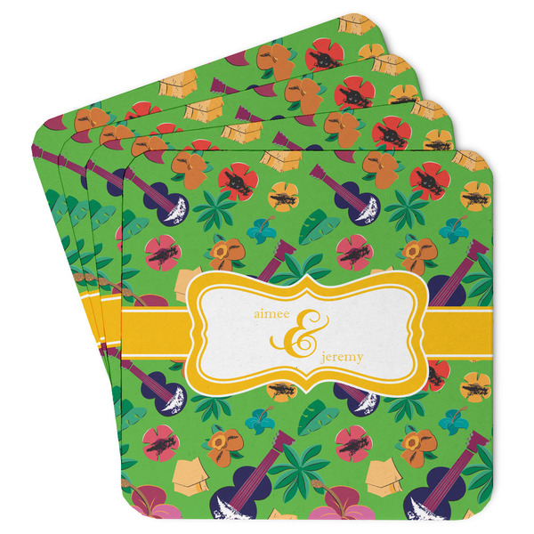 Custom Luau Party Paper Coasters (Personalized)