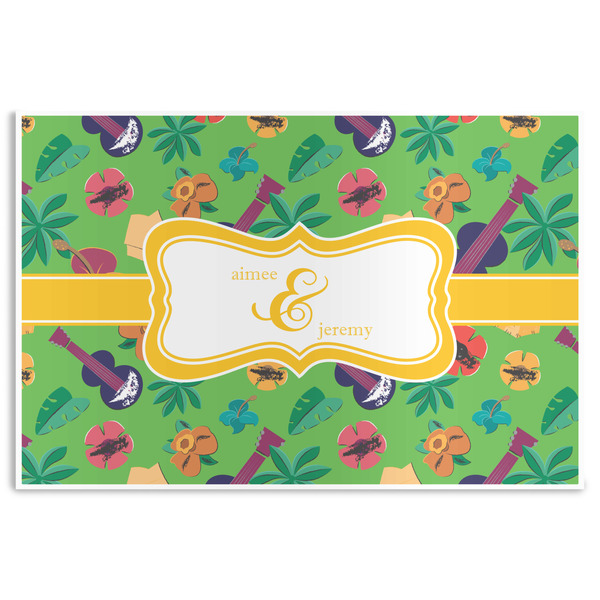 Custom Luau Party Disposable Paper Placemats (Personalized)
