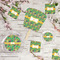 Luau Party Party Supplies Combination Image - All items - Plates, Coasters, Fans