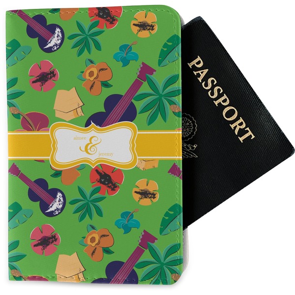 Custom Luau Party Passport Holder - Fabric (Personalized)