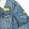 Luau Party Patches Lifestyle Jean Jacket Detail
