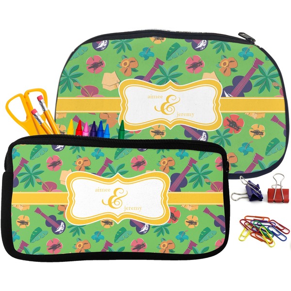 Luau Party Pencil / School Supplies Bags Small and Medium