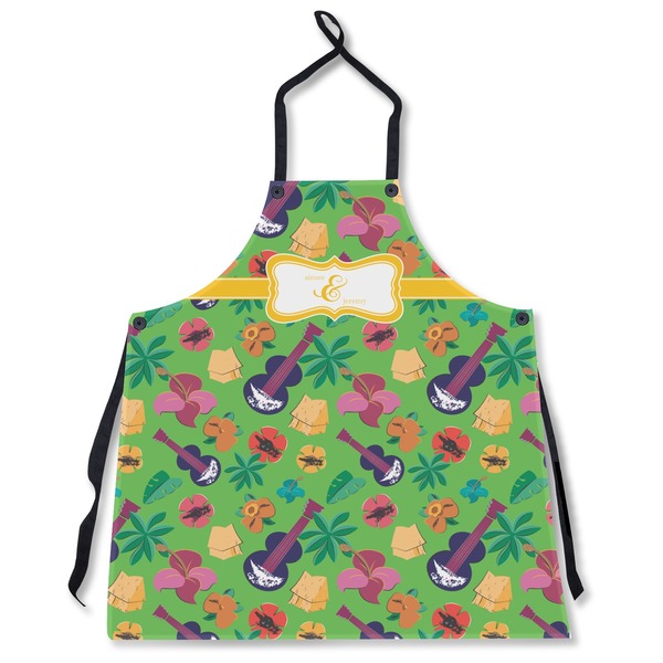 Custom Luau Party Apron Without Pockets w/ Couple's Names