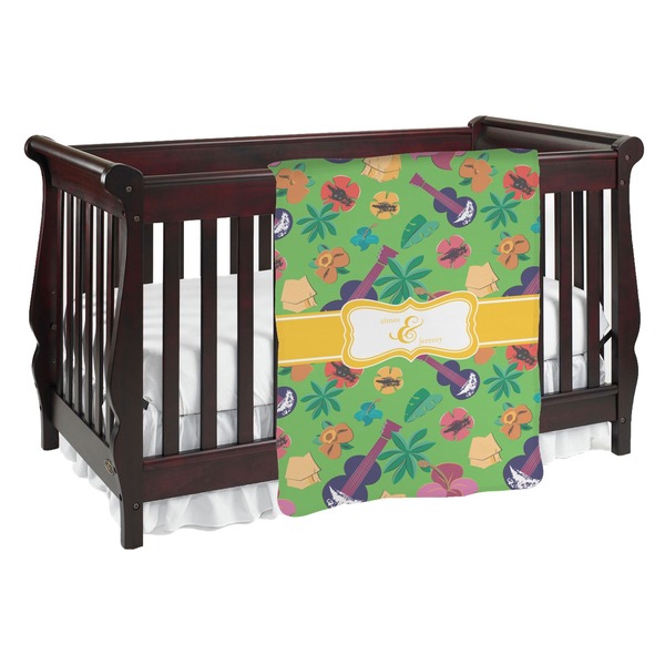 Custom Luau Party Baby Blanket (Personalized)