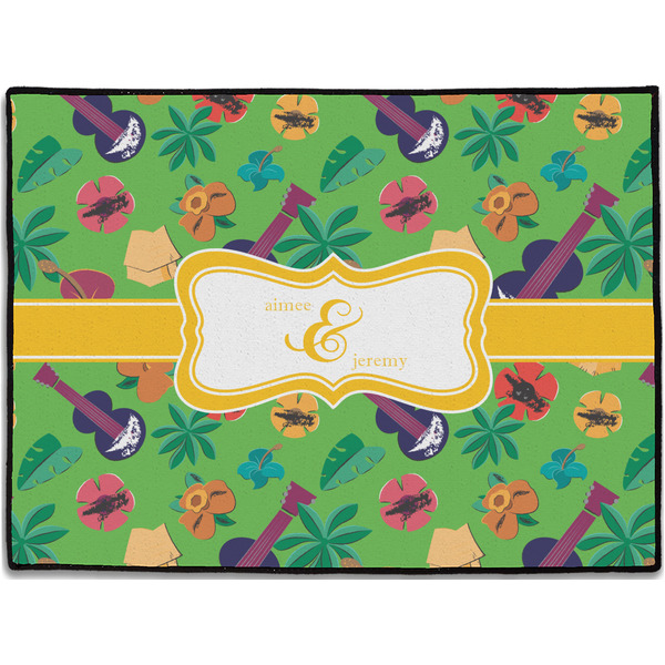 Custom Luau Party Door Mat - 24"x18" (Personalized)