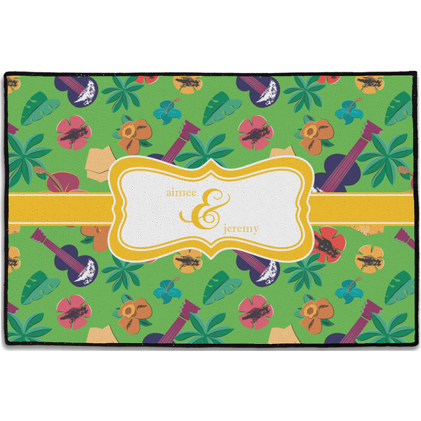 Custom Luau Party Door Mat - 36"x24" (Personalized)