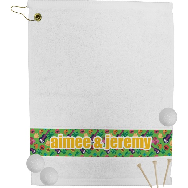 Custom Luau Party Golf Bag Towel (Personalized)