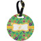 Luau Party Personalized Round Luggage Tag