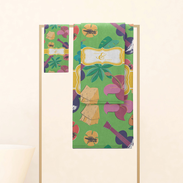 Luau Party Personalized Towel Set