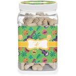 Luau Party Dog Treat Jar (Personalized)