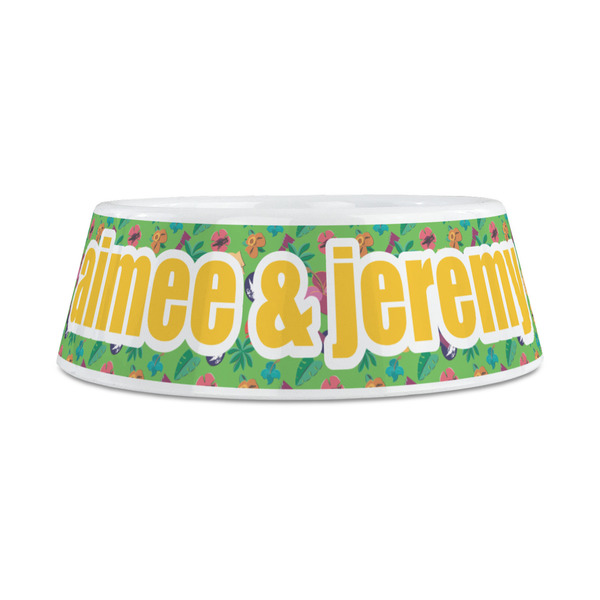 Luau Party Plastic Dog Bowls - Medium - FRONT