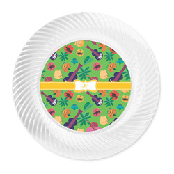 Luau Party Plastic Party Dinner Plates - 10" (Personalized)