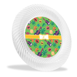 Luau Party Plastic Party Dinner Plates - 10" (Personalized)