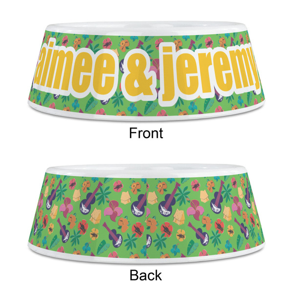 Luau Party Plastic Pet Bowls - Medium - APPROVAL