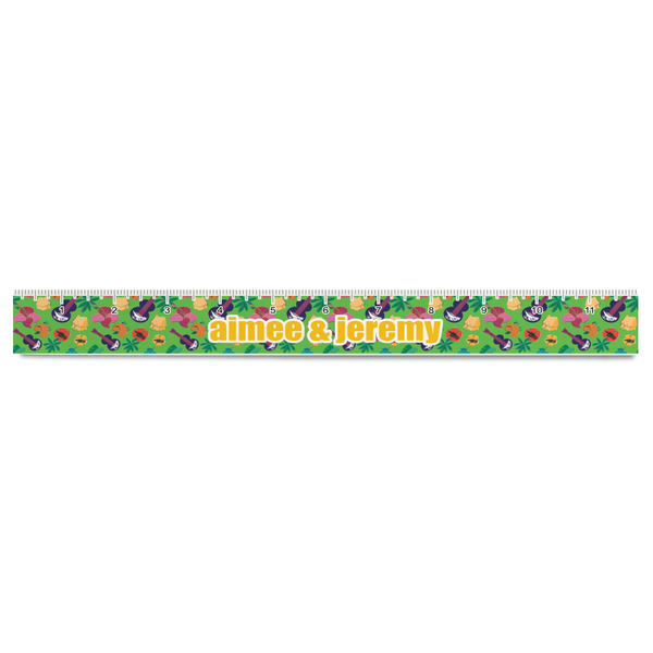 Luau Party Plastic Ruler - 12" - FRONT