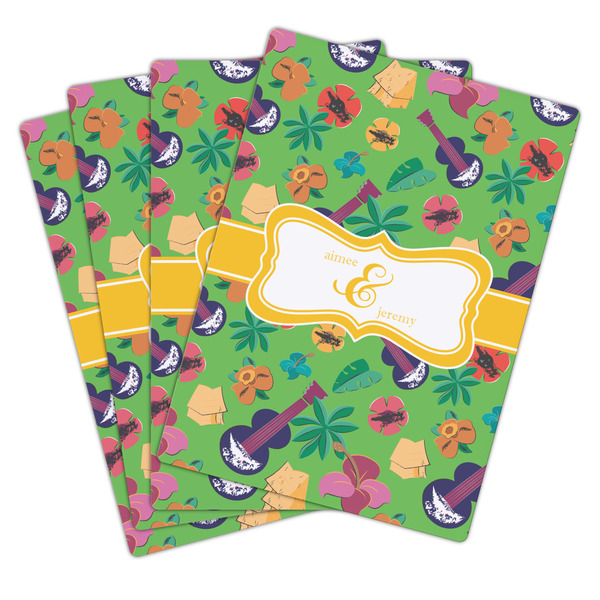 Luau Party Playing Cards - Hand Back View